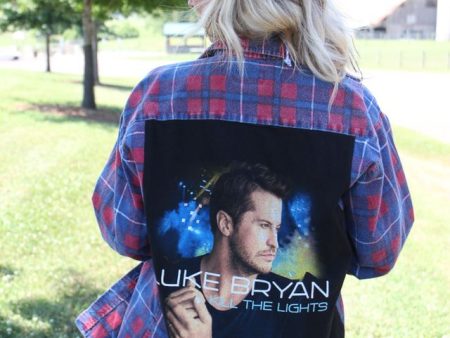 Luke Bryan Band Tee Flannel Online Hot Sale