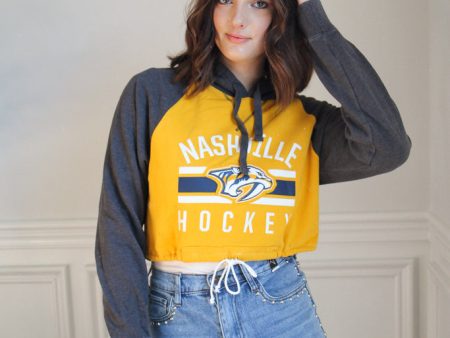 Preds Drawstring Crop Pullover Fashion