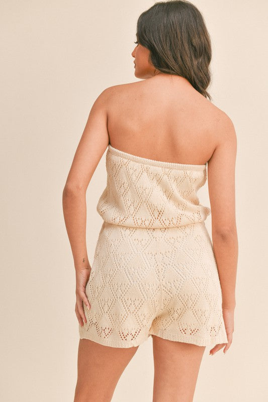 Candice Crochet Romper on Sale