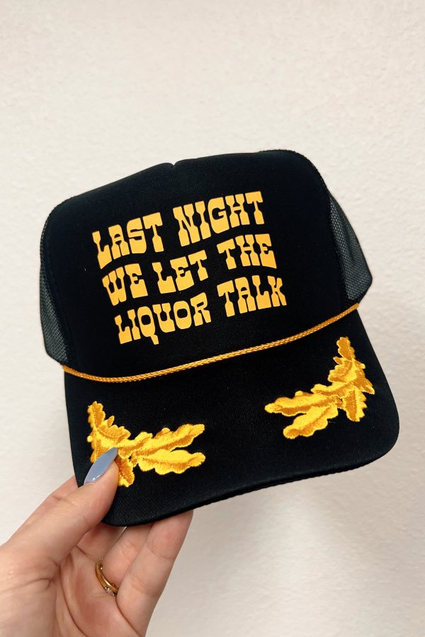 Liquor Talk Captain Trucker Hat Sale