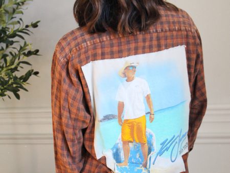 Kenny Chesney Acid Wash Flannel Discount