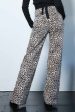 Wild Leopard Wide Leg Jeans Discount