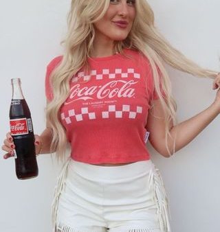 Team Coca Cola Baby Tee - Fire Red Cheap