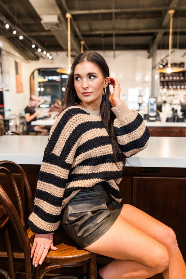 West End Stripe Sweater For Cheap