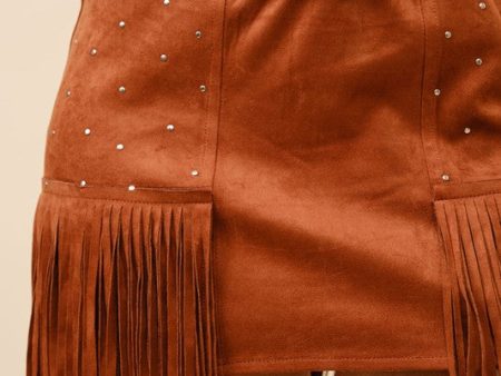 Wanderlust Suede Mini Skirt Online