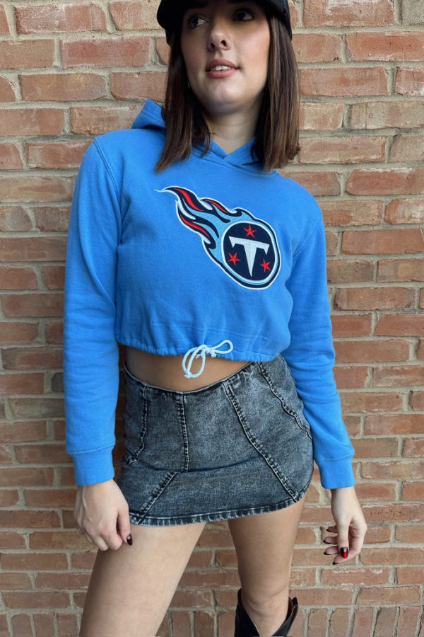 Titans Drawstring Crop Pullover Sale