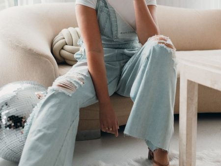 Show Me Your Mumu Trenton Overalls - Faded Indigo Discount